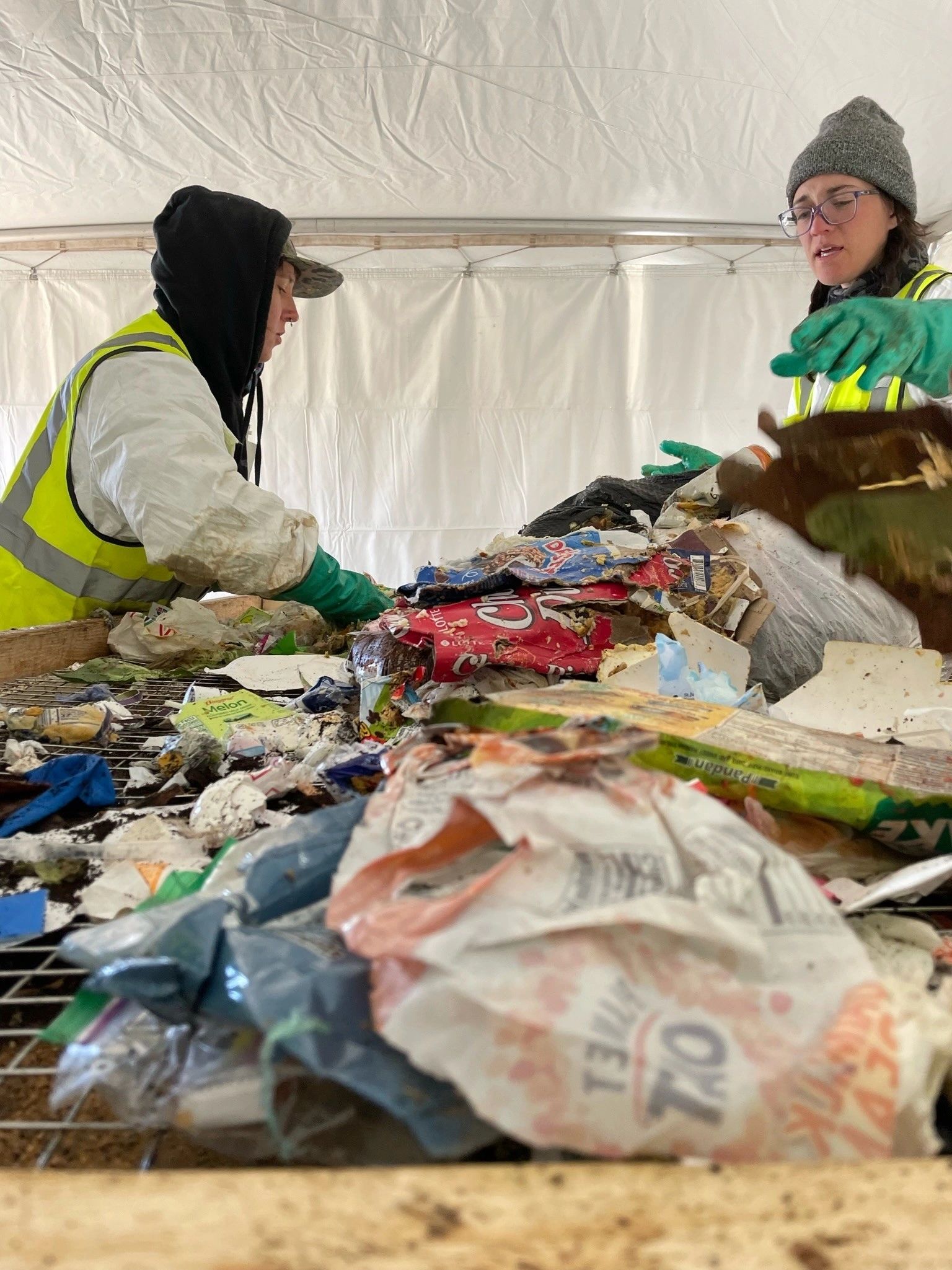The study involves collecting nearly 11 tons of waste samples through April 18 (photo submitted)