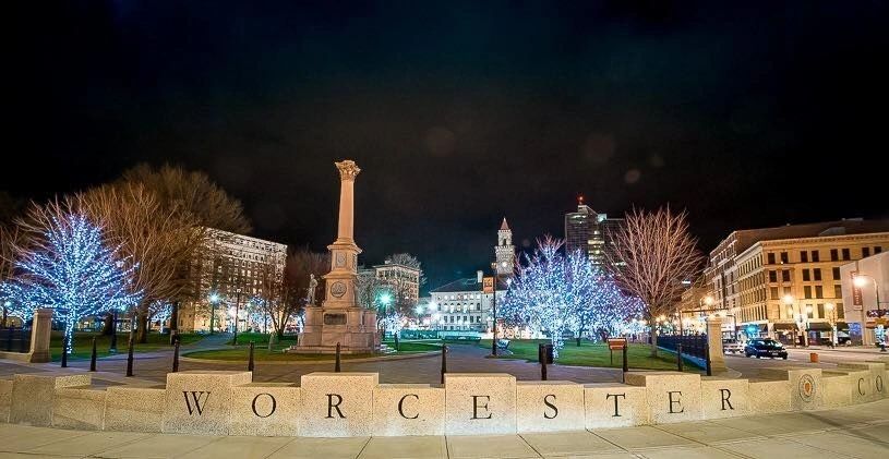 The Festival of Lights kicks off on Dec. 6 with a tree lighting at 6 p.m. (photo credit: City of Worcester/Worcester Common Oval)