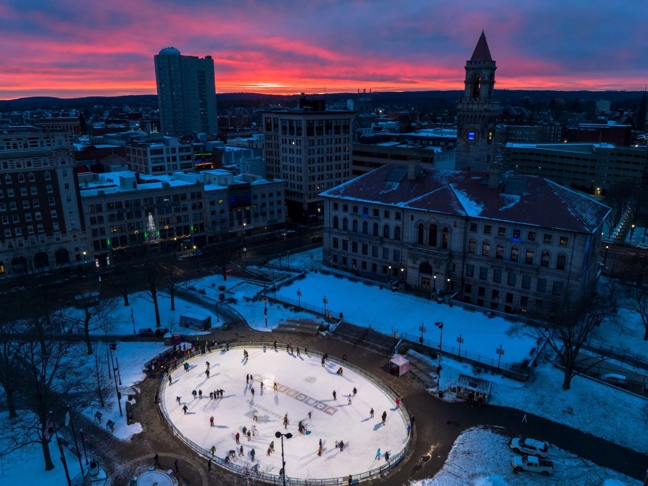 Worcester Oval ice rink (photo by Josh Wingell)