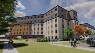 Rendering of the Lakeside Apartments at Coes Pond