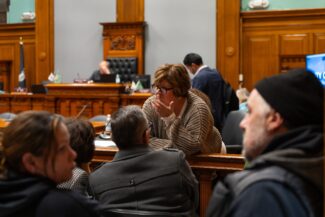 Candy Mero-Carlson was elected to city council in 2015 (photo by Bromly Domingo/the Worcester Guardian)