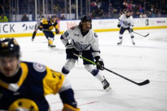 Railers forward Kolby Johnson brings energy and grit to Worcester’s lineup