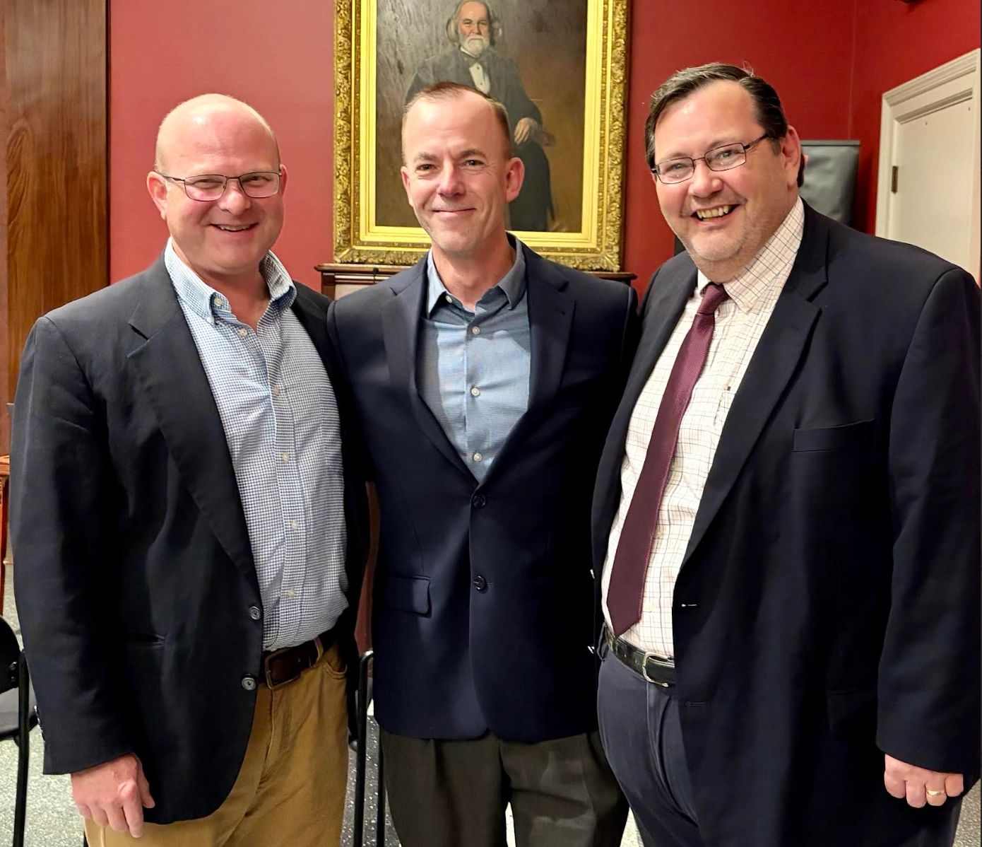 The Worcester Guardian chair Tim Loew, consultant Dave Nordman and panelist Mark Henderson, founder of the 016.