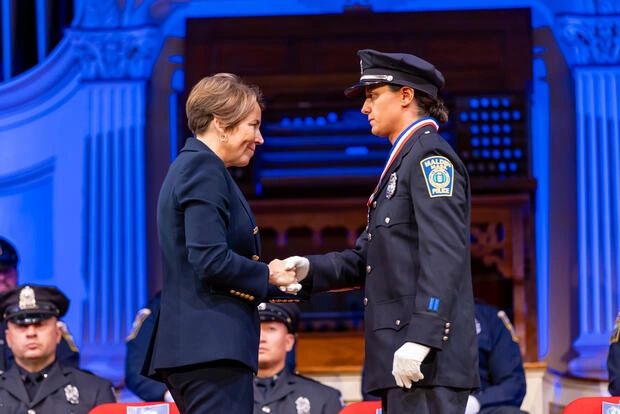 Gov. Maura Healey presents medals at the annual Hanna Awards (photo credit: Healey-Driscoll administration)