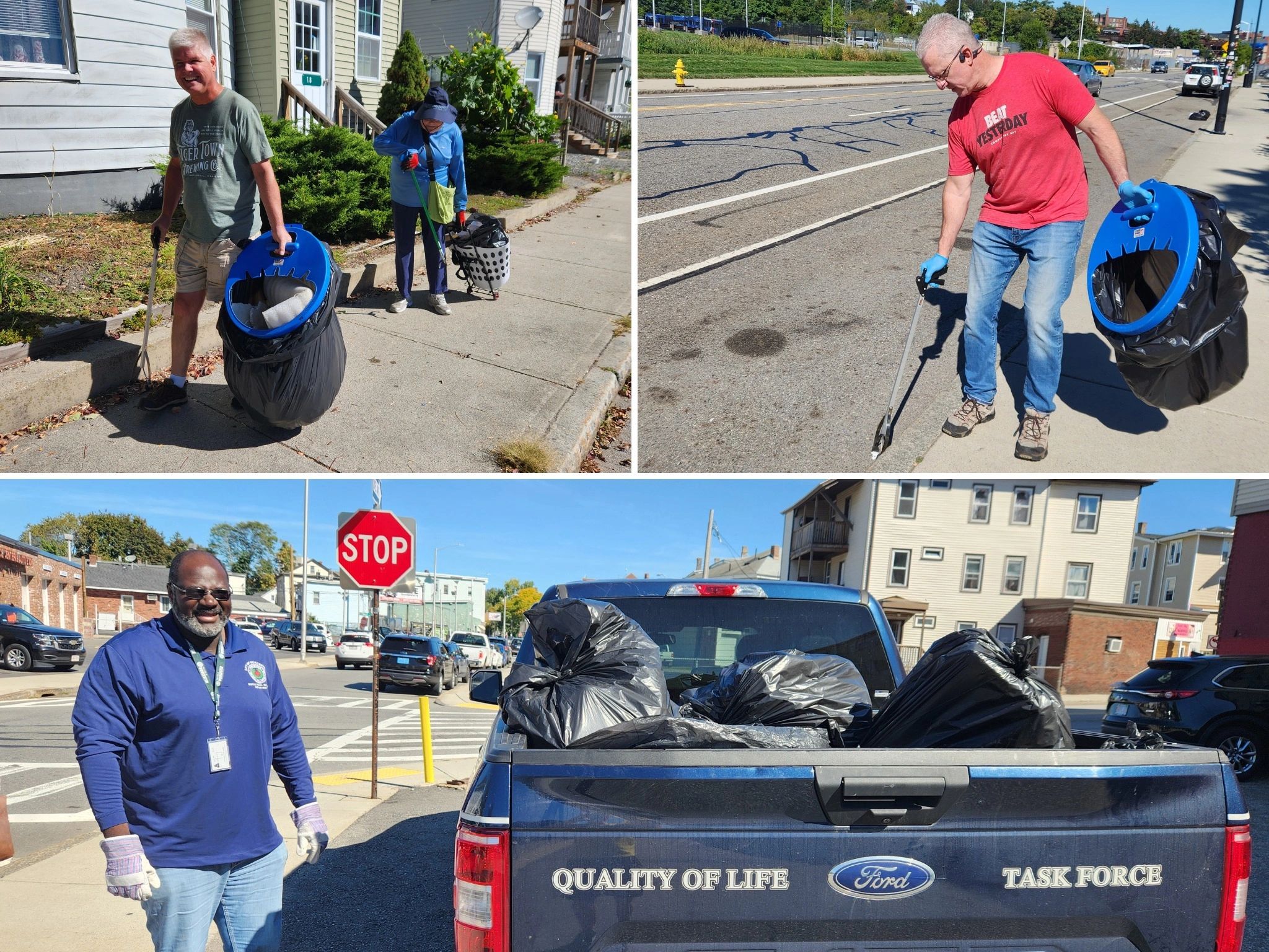 The Quality team out on the Worcester streets (photos by City of Worcester)
