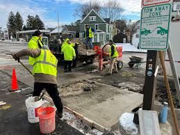 Roughly 3,000 square feet of pavers are being replaced along the Worcester Common (photo credit: City of Worcester)