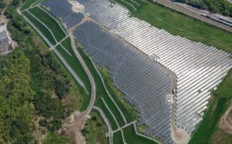 Worcester’s municipally owned and operated solar farm was built in 2017 (photo credit: City of Worcester)