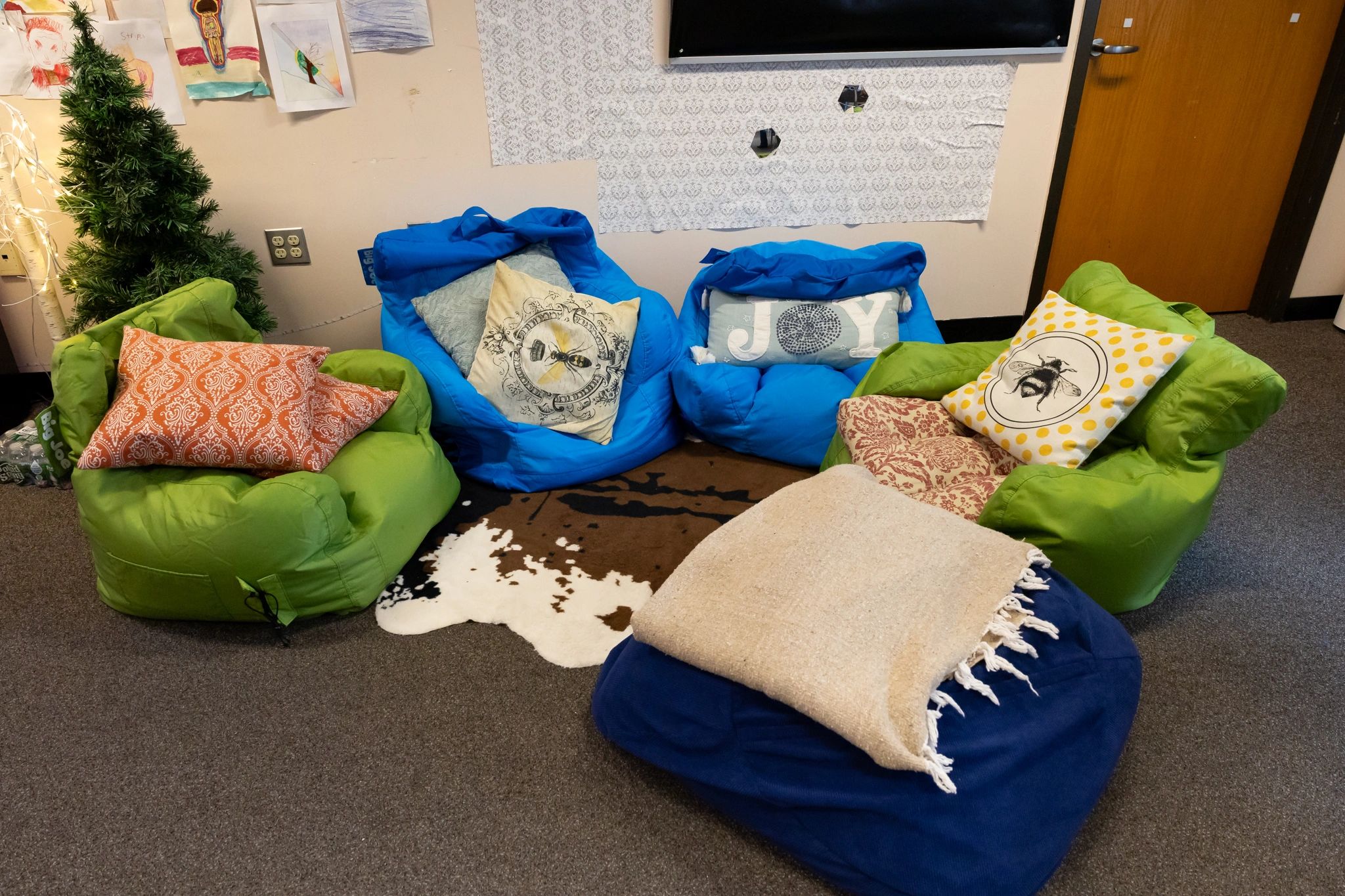 Worcester’s wellness rooms provide structured support spaces for students managing academic or social-emotional stress (photo credit: WPS)