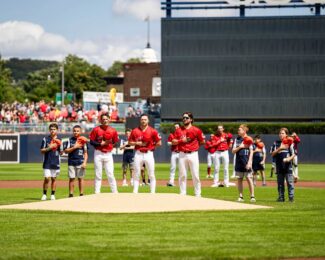 Young fans take the field at Polar Park