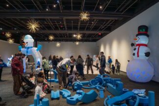 The festival included snowflake symmetry workshops (photo submitted)