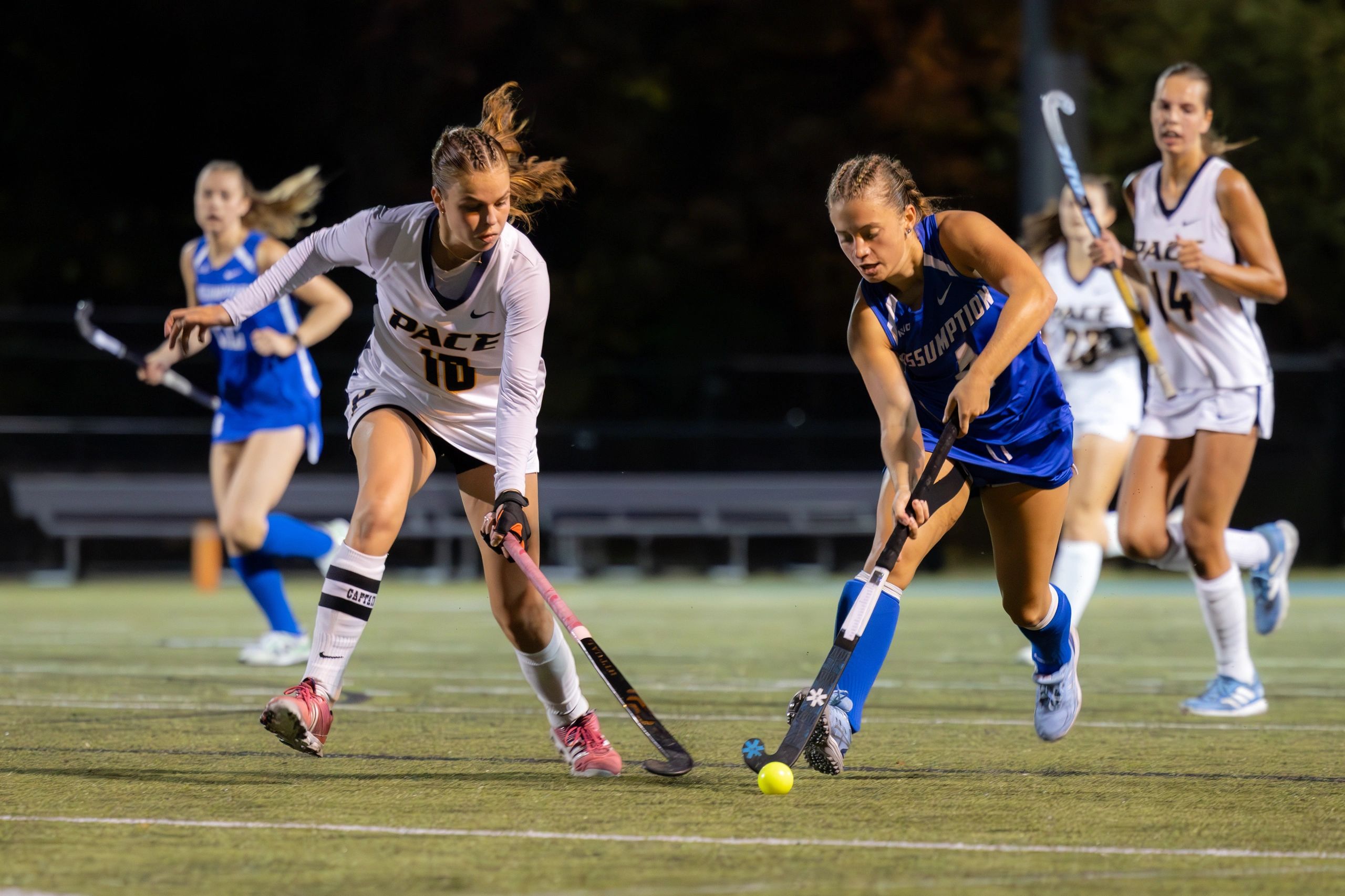 Junior Julia Carbone of the Assumption field hockey team (photo credit: Ava Bernard ‘27)