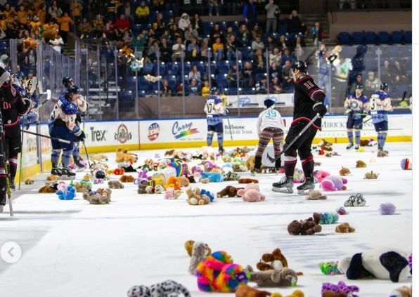 Railers return home for the beloved Teddy Bear Toss weekend