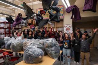 Sheriff Evangelidis and the WCSO community outreach team deliver jackets to Andy’s Attic