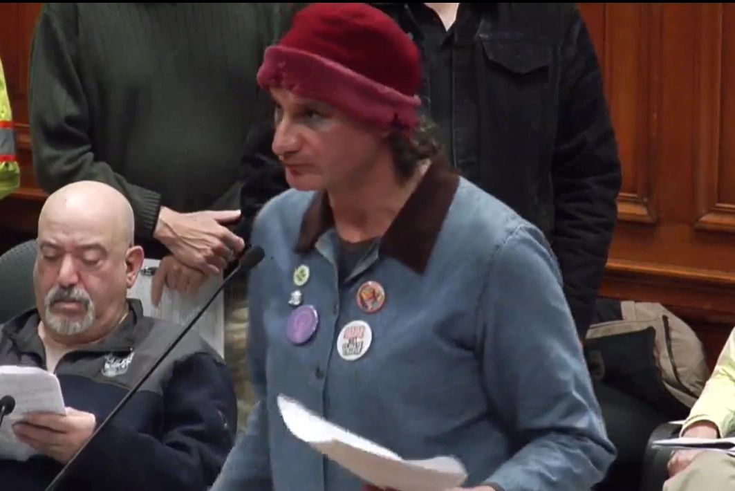 Several meeting participants took to the mic during the public speaking portion of Tuesday's city council meeting 