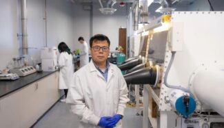 Professor Yan Wang is best known for developing a hydrometallurgical process that allows lithium-ion batteries to be recycled at industrial scale (photo credit: WPI)