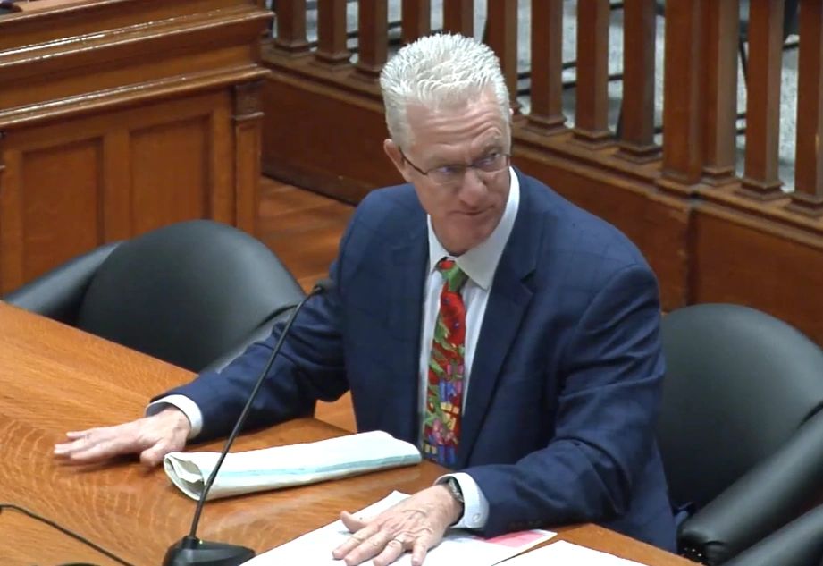 DPW commissioner John Westerling discusses Worcester's water system at the Dec. 23, 2025, city council meeting