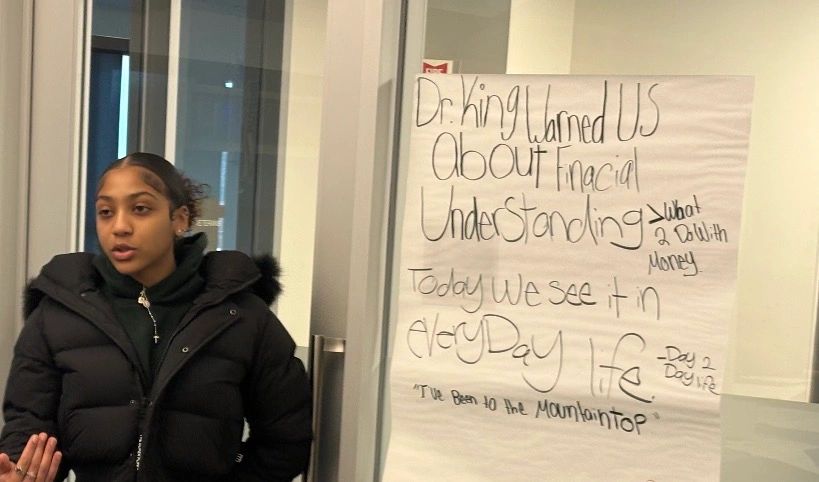 A participant attends a workshop at the Reframe Institute (photo submitted)