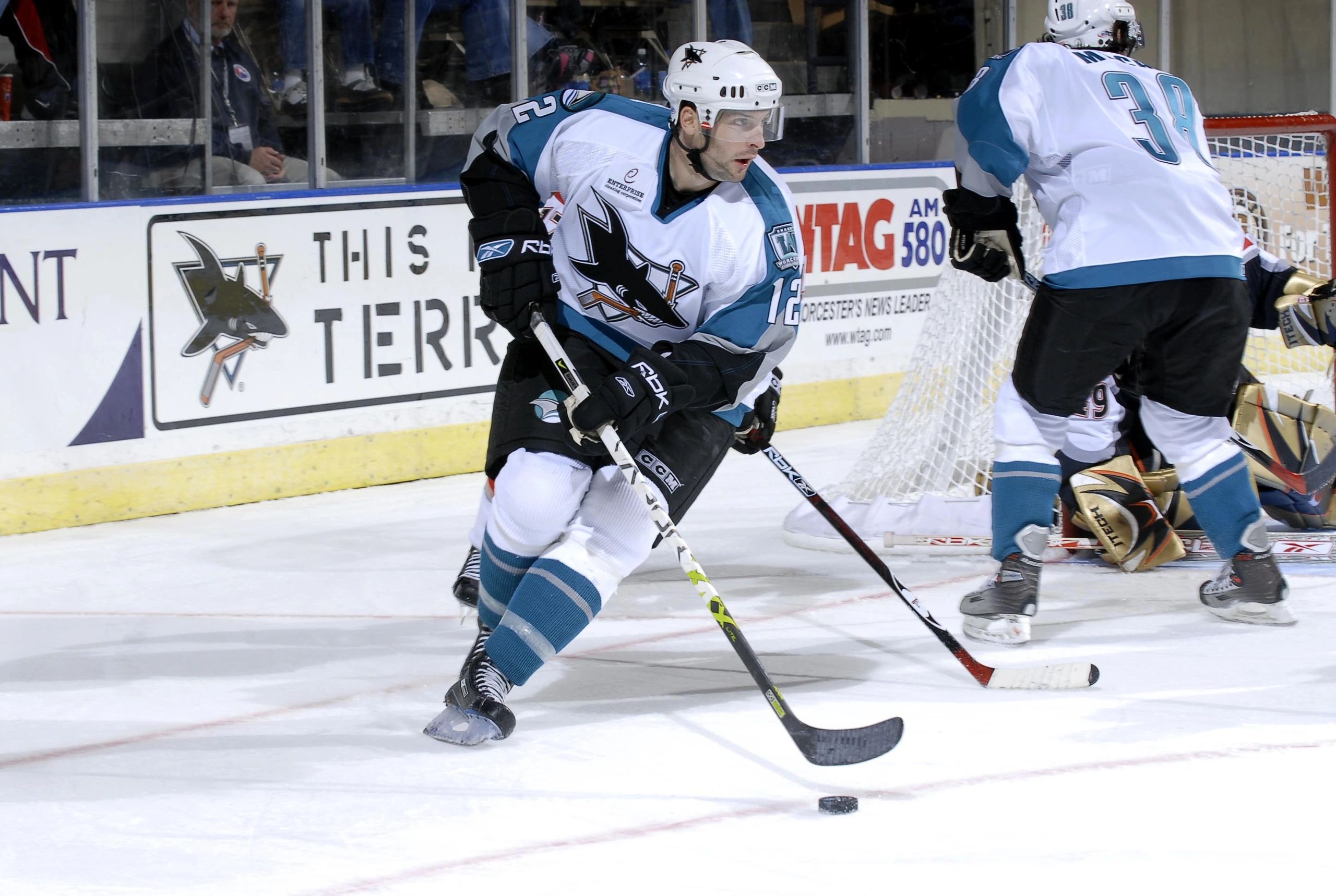 Original Shark Mathieu Darche is now general manager for the Islanders (photo submitted)
