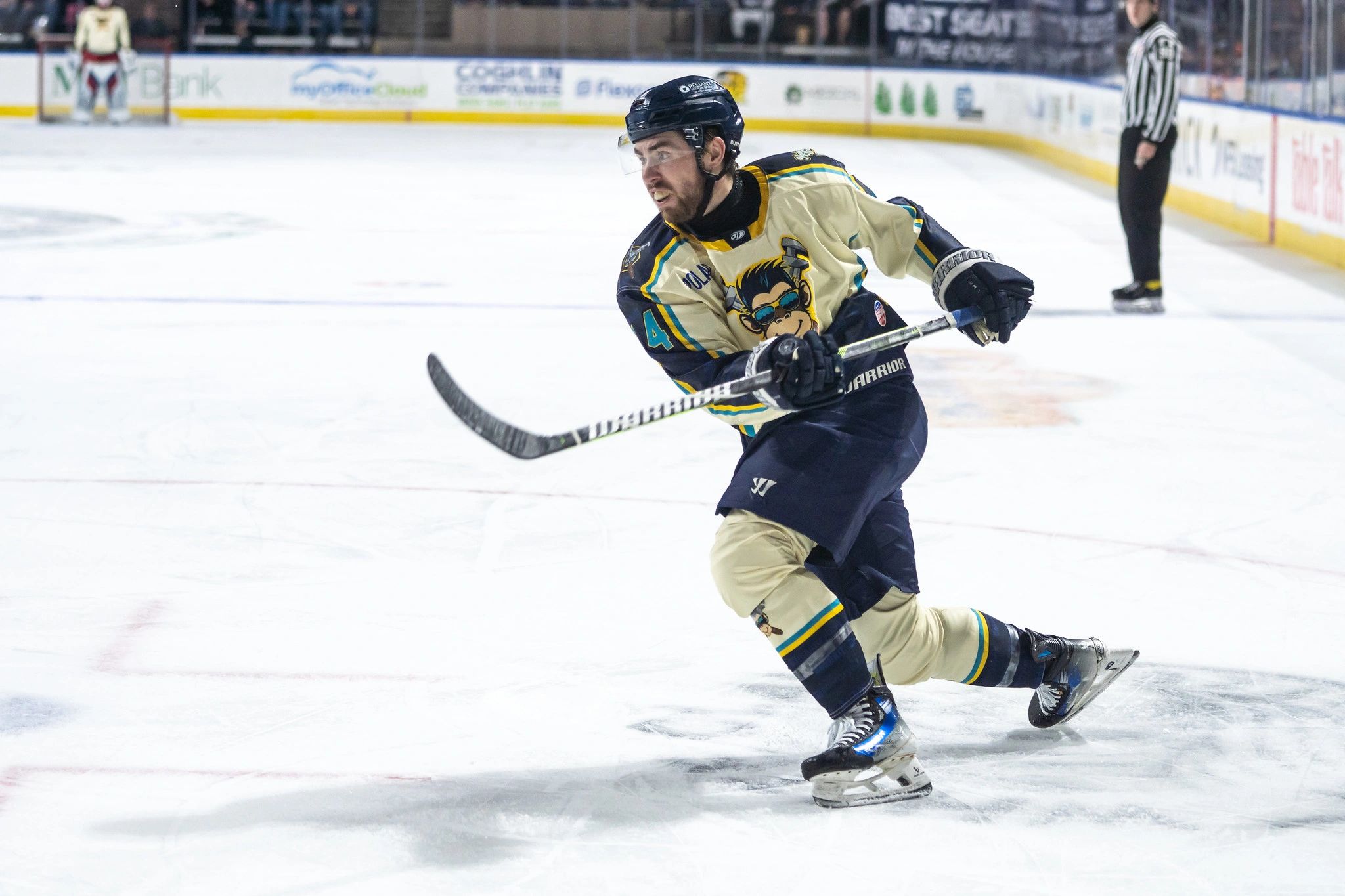 The Railers (as the Monkey Wrenches this weekend) are hoping to get closer to locking it in for the playoffs this weekend (photo credit: Ben Schenck)