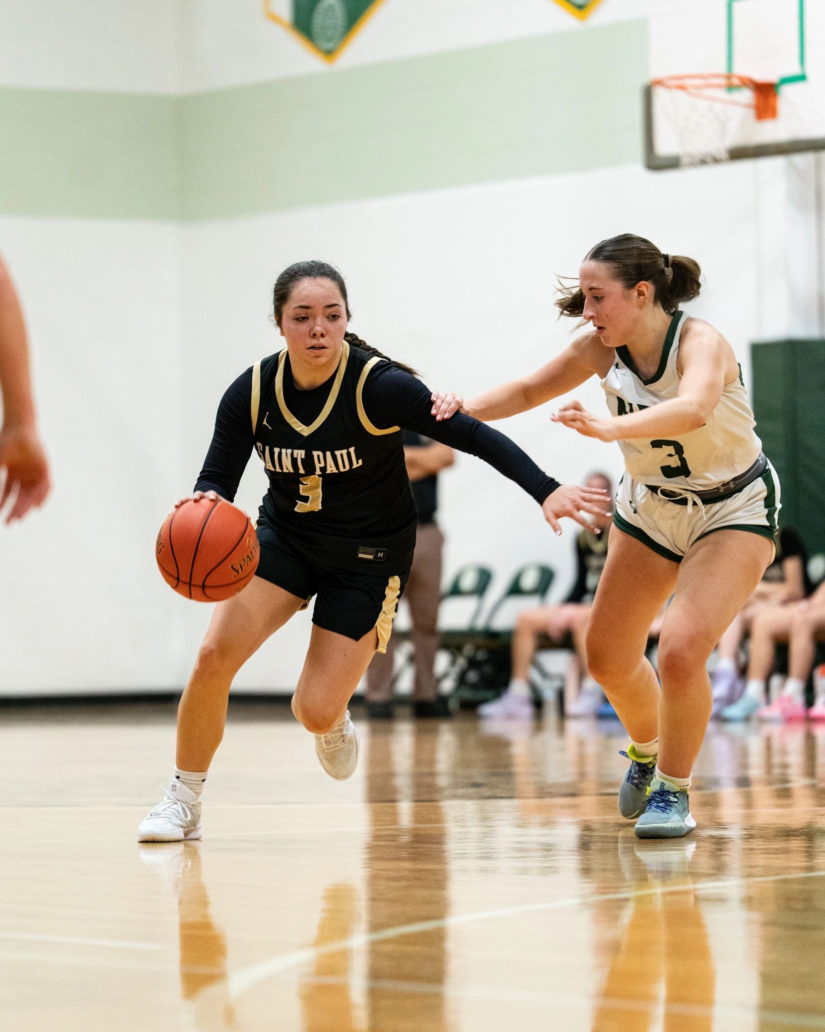Kate McGowan has helped lead Saint Paul to 14 wins by averaging 12.7 points per game (photo by Debbie Bryan)