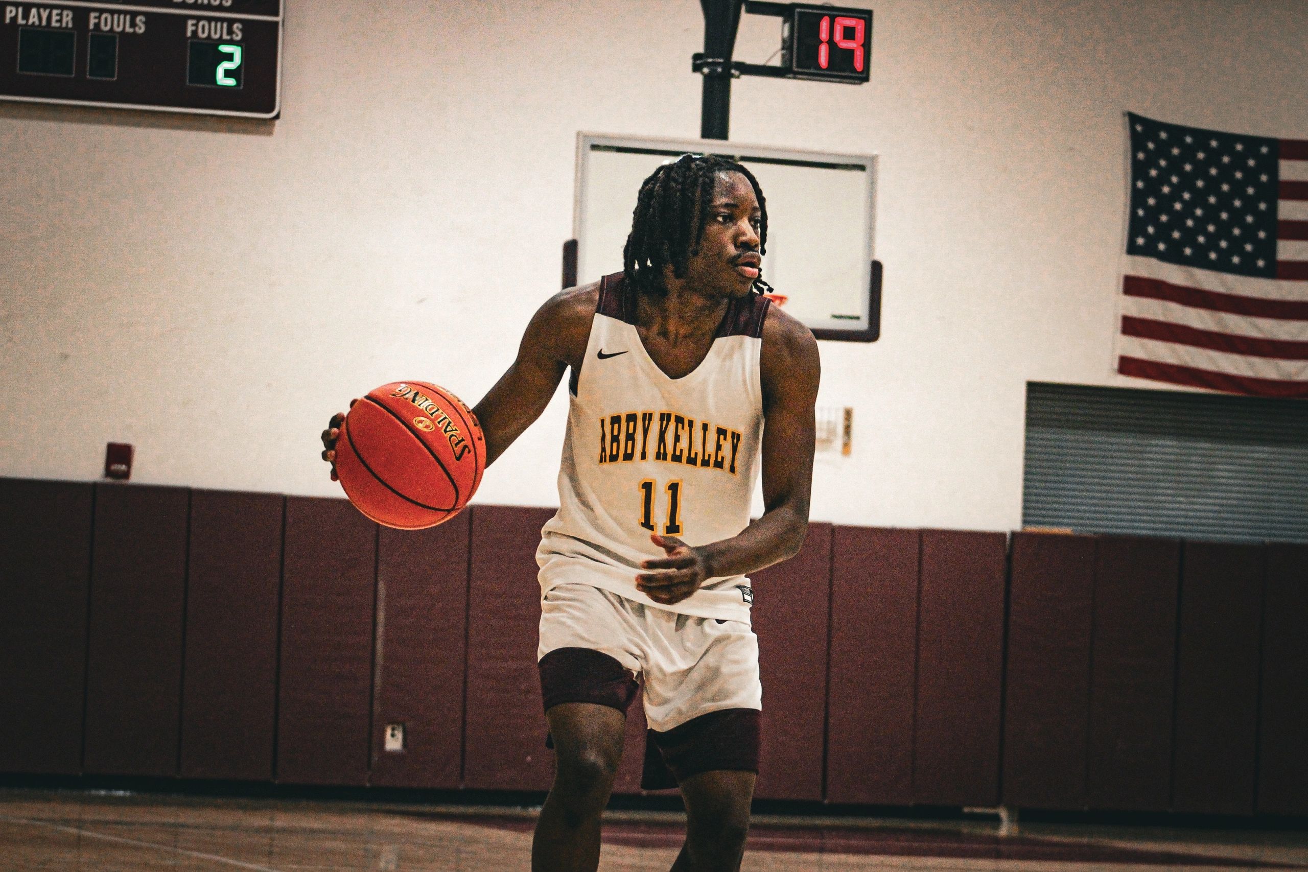 Israel Nlemvo (12.6 points per game) has led the Abby Kelley Bears to consecutive state tournament appearances in Division 5 (photo by Kwesi Ankomanyi