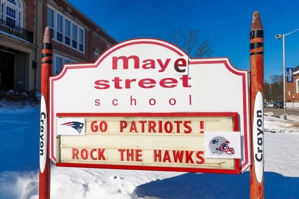 ‘Maye’ Street School shows Patriots pride ahead of Super Bowl 60