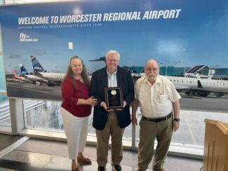 High flyer: airport director Andy Davis prepares for retirement after 17 years at Worcester Regional
