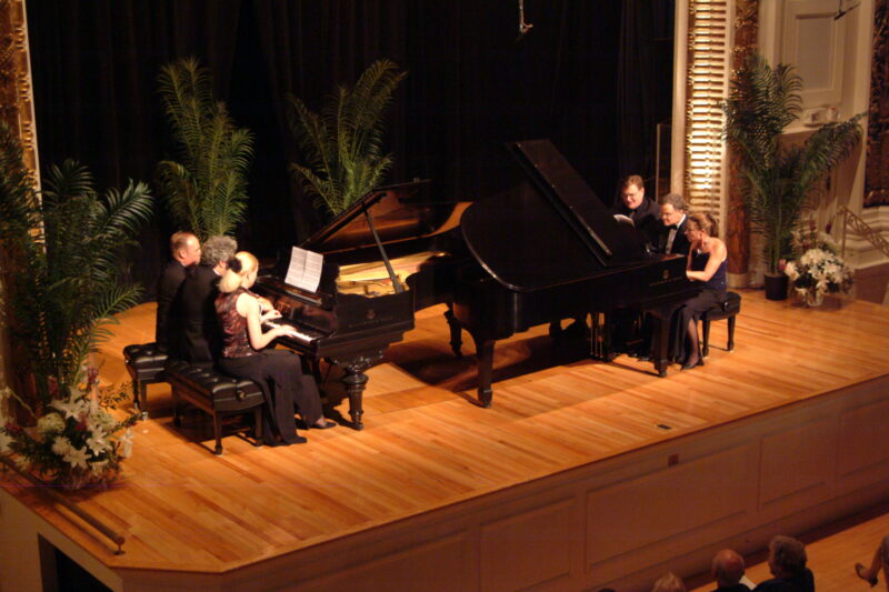 Eight pianists, two grand pianos and a little Gershwin: Tuckerman Hall goes all-American